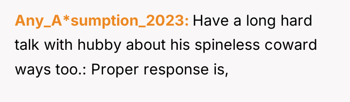 Any_A*sumption_2023 Have a long hard talk with hubby about his...