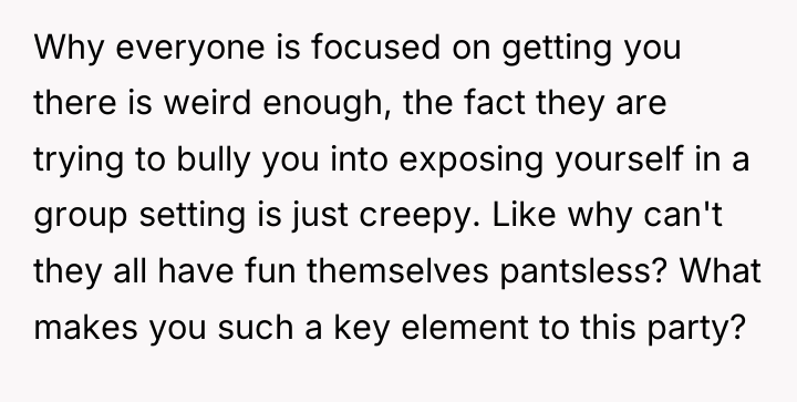 Why everyone is focused on getting you there is weird...
