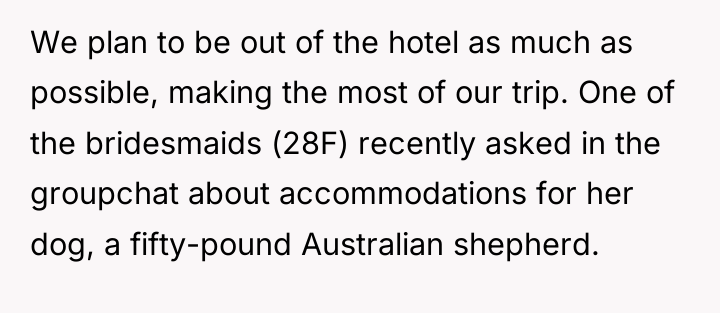We plan to be out of the hotel as much...