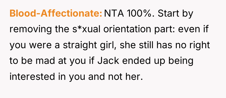 Blood-Affectionate NTA 100%. Start by removing the s*xual orientation part:...