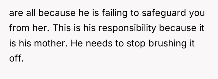 are all because he is failing to safeguard you from...