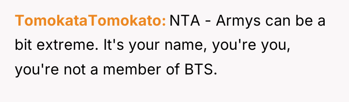 TomokataTomokato NTA - Armys can be a bit extreme. It's...