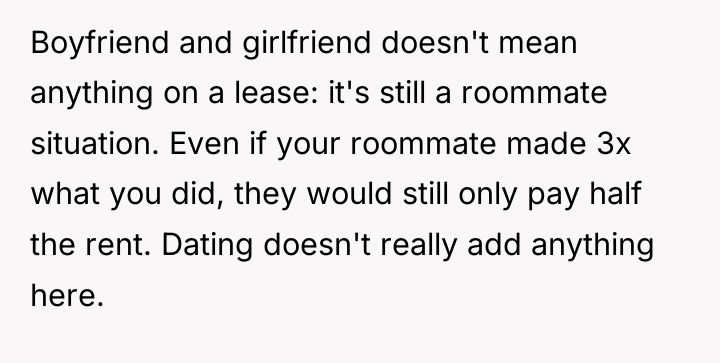 Boyfriend and girlfriend doesn't mean anything on a lease: it's...