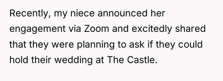 Recently, my niece announced her engagement via Zoom and excitedly...