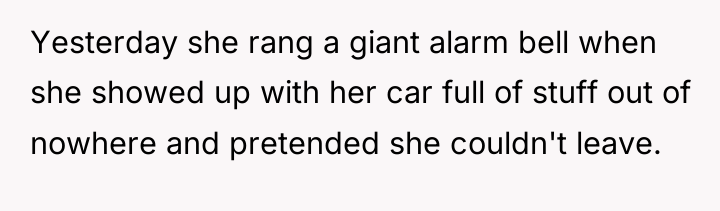 Yesterday she rang a giant alarm bell when she showed...
