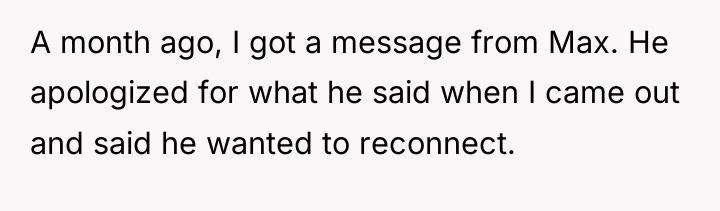 A month ago, I got a message from Max. He...