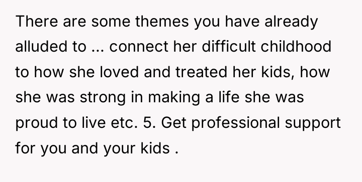 There are some themes you have already alluded to ......