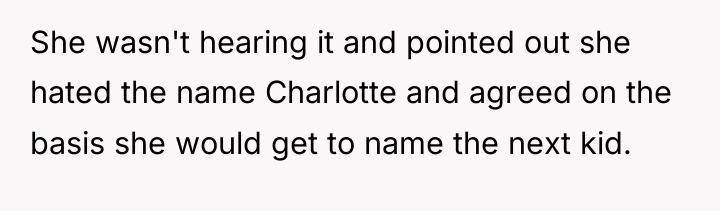 She wasn't hearing it and pointed out she hated the...