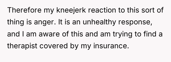 Therefore my kneejerk reaction to this sort of thing is...