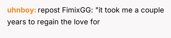 uhnboy repost FimixGG: "it took me a couple years to...