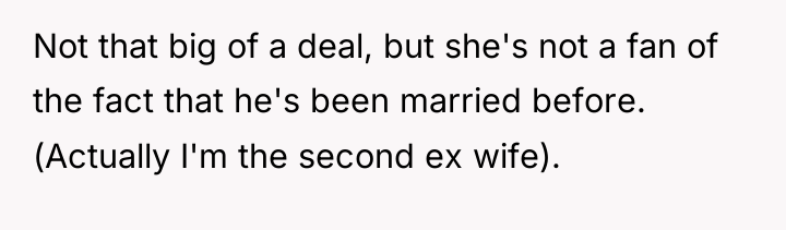 Not that big of a deal, but she's not a...