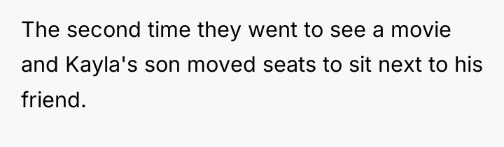 The second time they went to see a movie and...