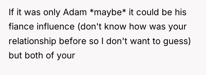 If it was only Adam *maybe* it could be his...