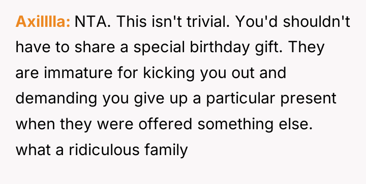 Axilllla NTA. This isn't trivial. You'd shouldn't have to share...