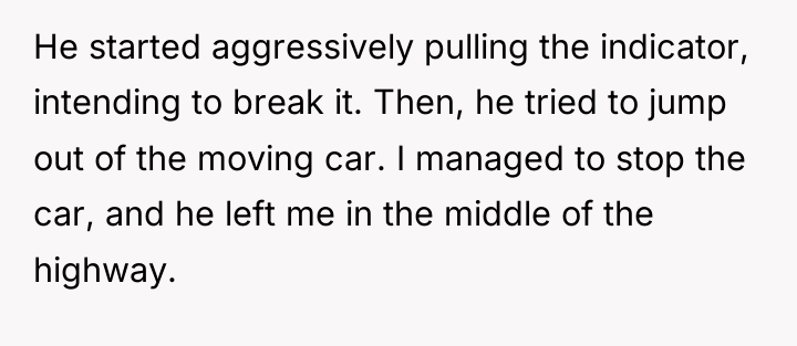 He started aggressively pulling the indicator, intending to break it....