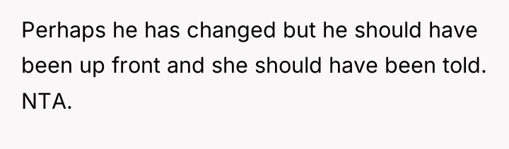 Perhaps he has changed but he should have been up...