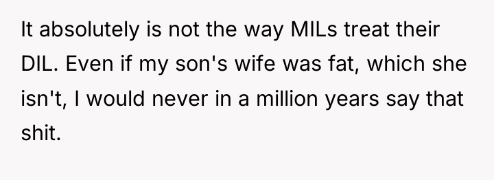 It absolutely is not the way MILs treat their DIL....
