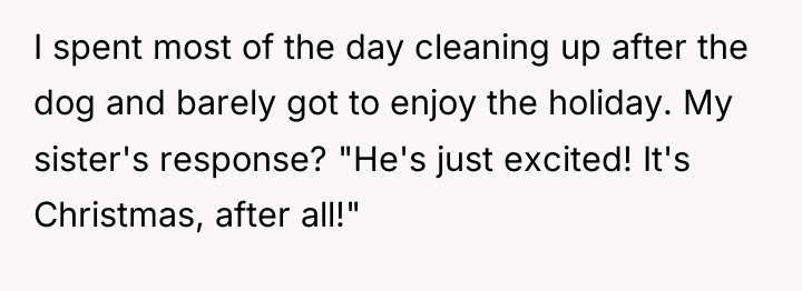 I spent most of the day cleaning up after the...