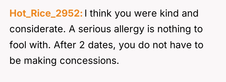 Hot_Rice_2952 I think you were kind and considerate. A serious...