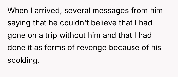 When I arrived, several messages from him saying that he...