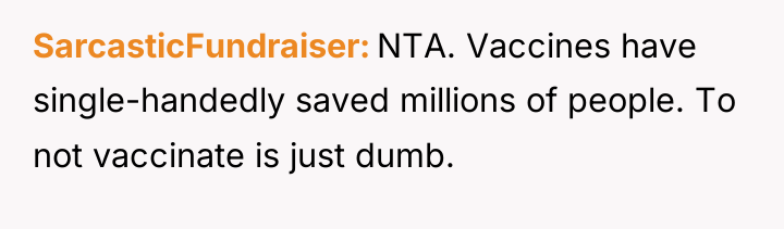 SarcasticFundraiser NTA. Vaccines have single-handedly saved millions of people. To...