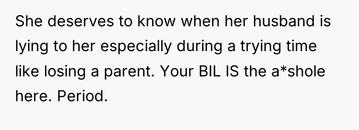 She deserves to know when her husband is lying to...