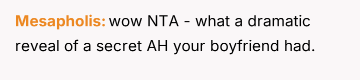 Mesapholis wow NTA - what a dramatic reveal of a...