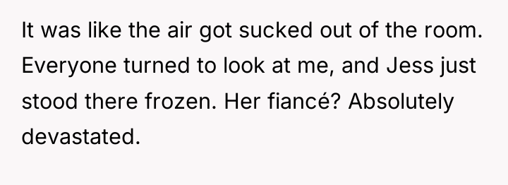 It was like the air got sucked out of the...