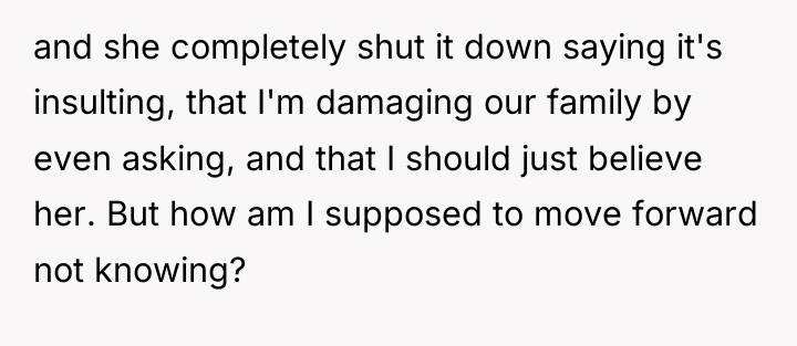 and she completely shut it down saying it's insulting, that...