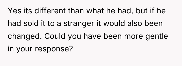 Yes its different than what he had, but if he...
