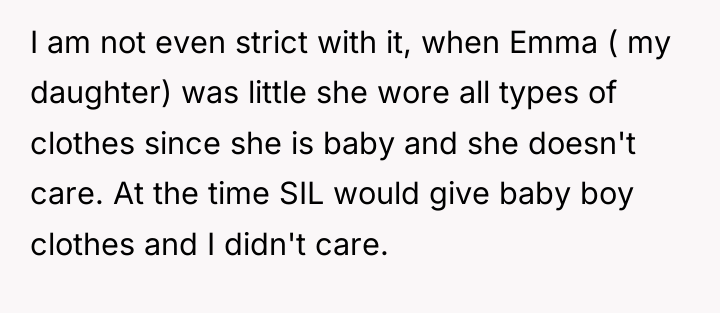 I am not even strict with it, when Emma (...