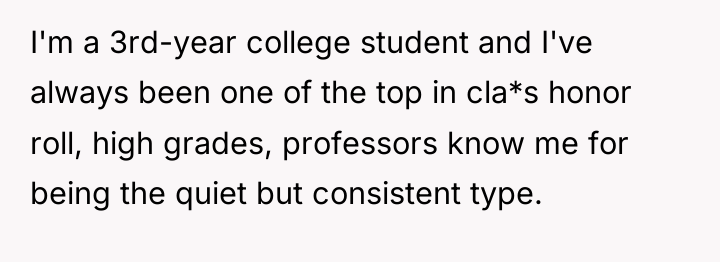 I'm a 3rd-year college student and I've always been one...