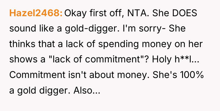 Hazel2468 Okay first off, NTA. She DOES sound like a...