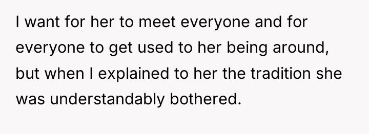 I want for her to meet everyone and for everyone...