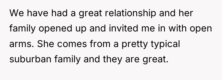 We have had a great relationship and her family opened...
