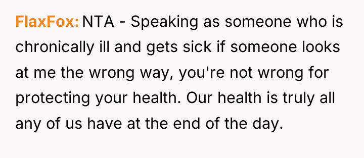 FlaxFox NTA - Speaking as someone who is chronically ill...