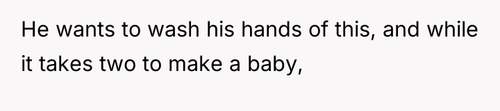 He wants to wash his hands of this, and while...