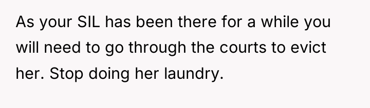 As your SIL has been there for a while you...