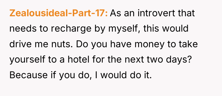 Zealousideal-Part-17 As an introvert that needs to recharge by myself,...