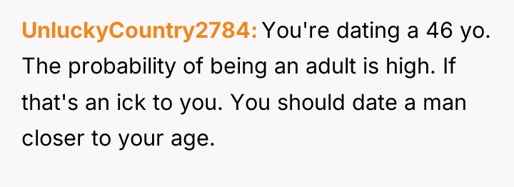 UnluckyCountry2784 You're dating a 46 yo. The probability of being...