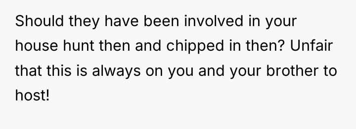 Should they have been involved in your house hunt then...