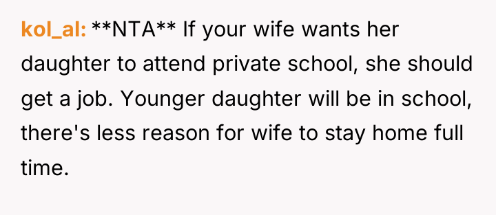 kol_al **NTA** If your wife wants her daughter to attend...