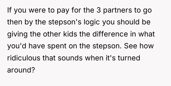 If you were to pay for the 3 partners to...