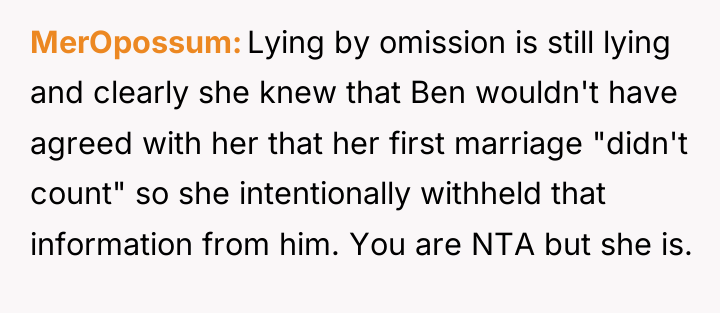 MerOpossum Lying by omission is still lying and clearly she...