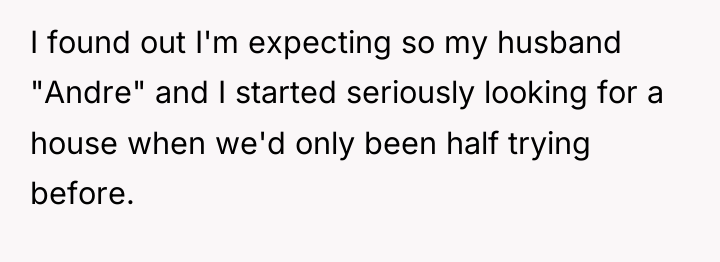 I found out I'm expecting so my husband "Andre" and...