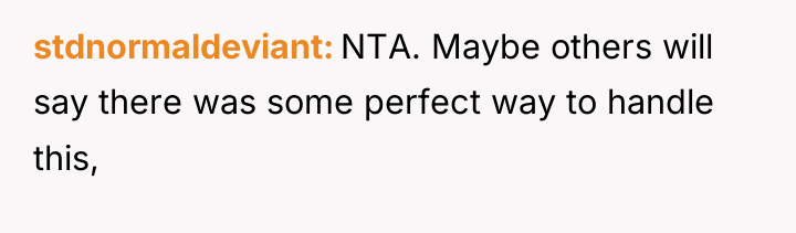 stdnormaldeviant NTA. Maybe others will say there was some perfect...