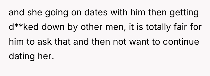 and she going on dates with him then getting d**ked...
