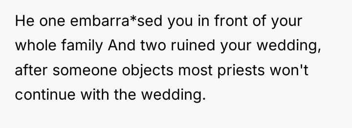 He one embarra*sed you in front of your whole family...