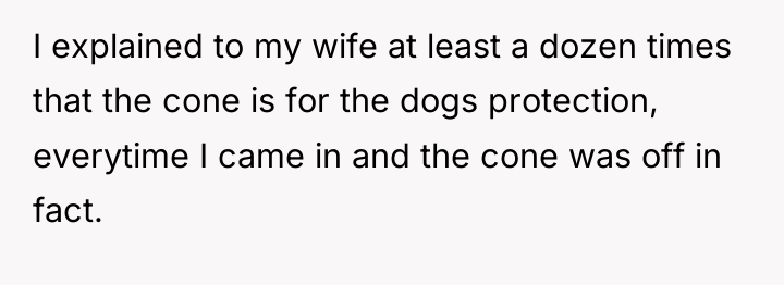 I explained to my wife at least a dozen times...