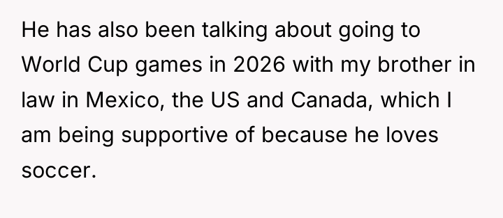 He has also been talking about going to World Cup...